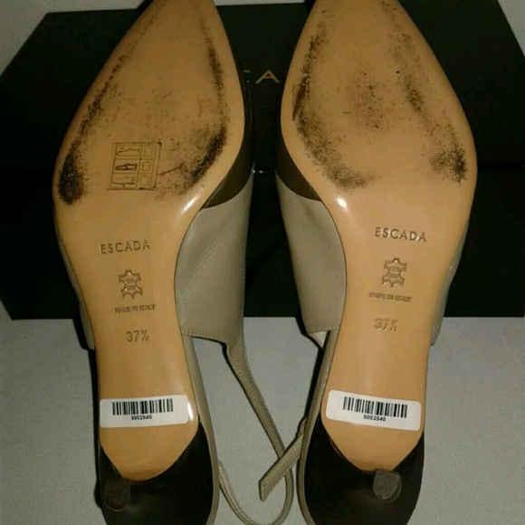 ESCADA Women's Slingback Heel Shoes Size 7.5 - Picture 5 of 8
